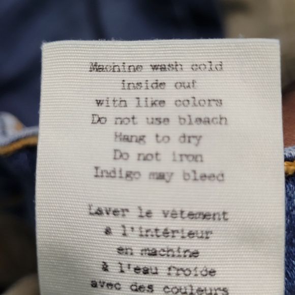 *SOLD**Rag & Bone Jeans 26 Womens Skinny Stretch Denim Med Blue Wash Raw - Picture 7 of 11